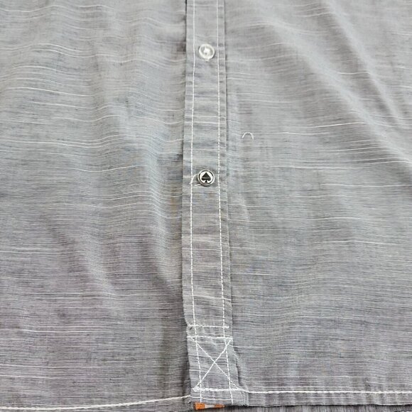 Drill Clothing Company Shirt Men's 3XLB Gray Button Up Short Sleeve Dadcore GUC - Picture 2 of 14